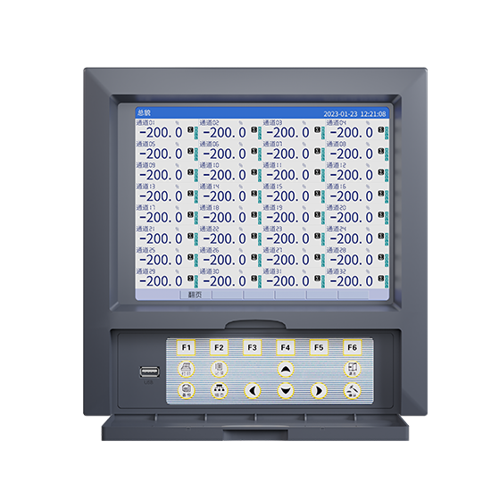 5500jcjc线路检测MIK-R8000D 1-40路 10.4英寸 彩屏 无纸记录仪 USB